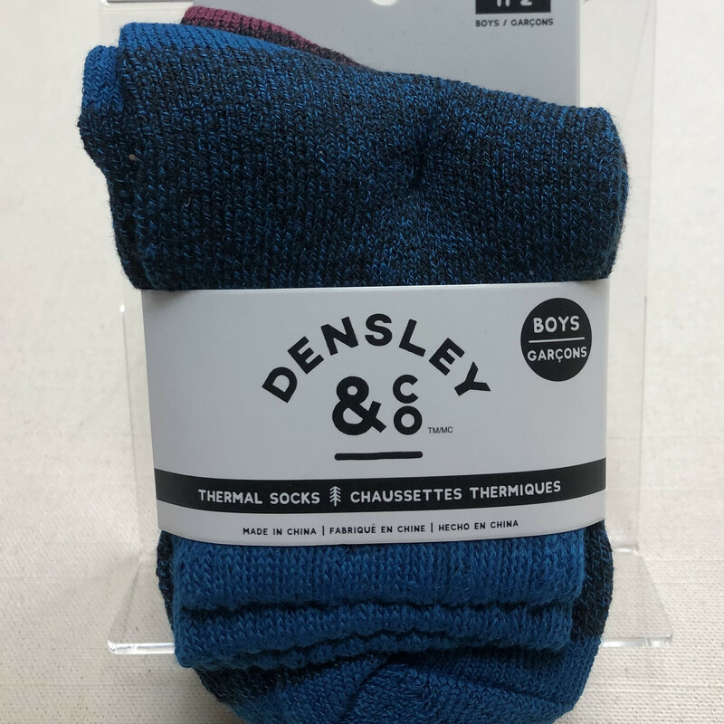 3Pack Thermal Socks, Multi, Size: 11-2Shoe
NEW!
Blue/Grey/Maroon