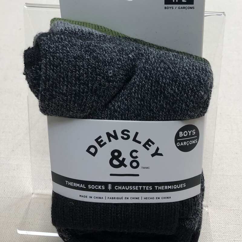 3Pack Thermal Sock, Multi, Size: 11-2Shoe
New!
Green/Grey/Black