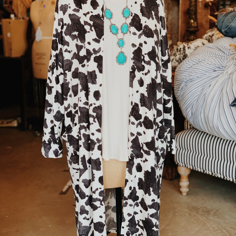 This is such a fun cardigan! Who doesn't love cow print?