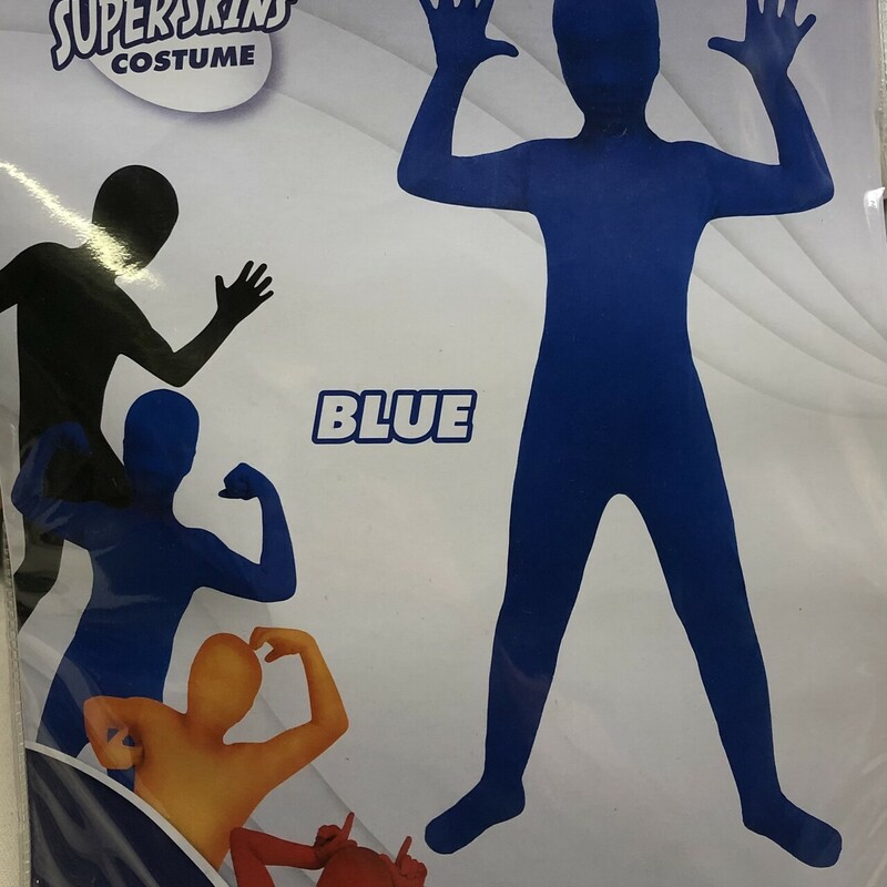 SuperSkins Costume, Blue, Size: 8-10Y