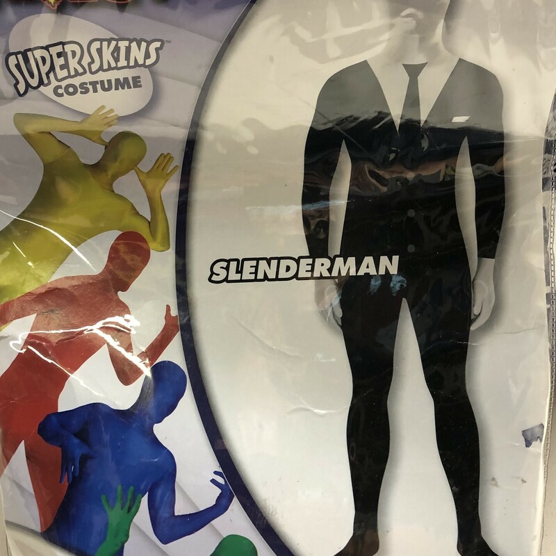 Slenderman, Black, Size: Adult