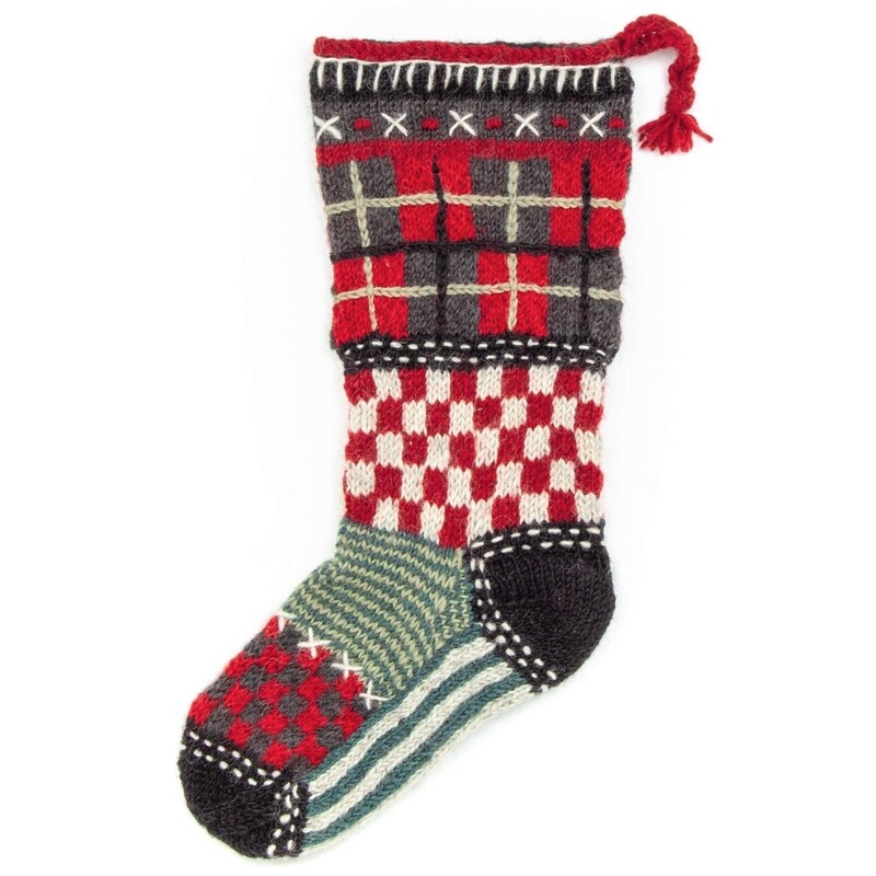 Tartan Knit Stocking