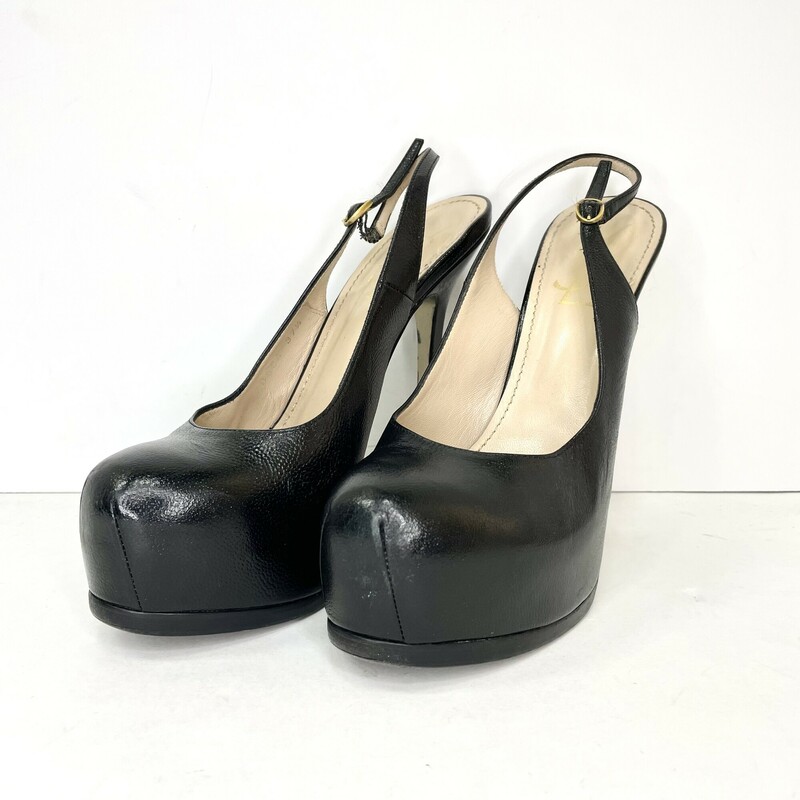 YSL Platform Slingback Pu