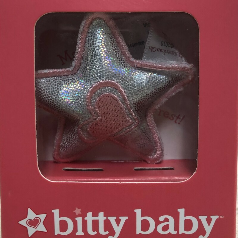 Bitty Baby Wishing Star, Silver/p, Size: Small