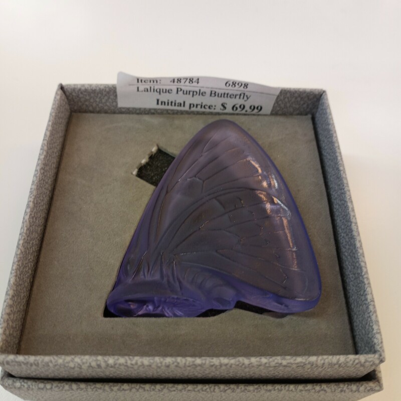 Lalique Purple Butterfly
