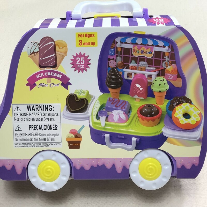 Ice Cream Mini Cart, Purple, Size: 25 Pcs
NEW!