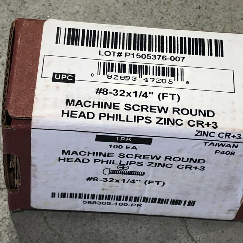 Phillips Machine Screws