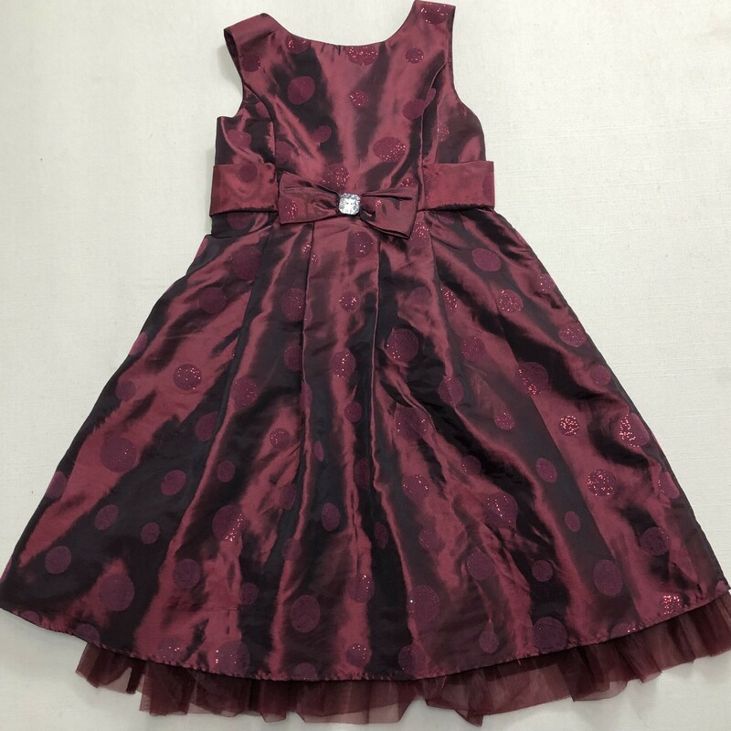 Perfectly Dress, Maroon, Size: 8Y