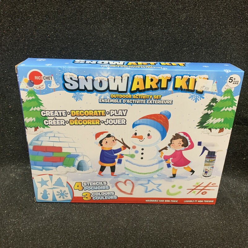 Snow Art Kit, 5+, Size: Outdoor