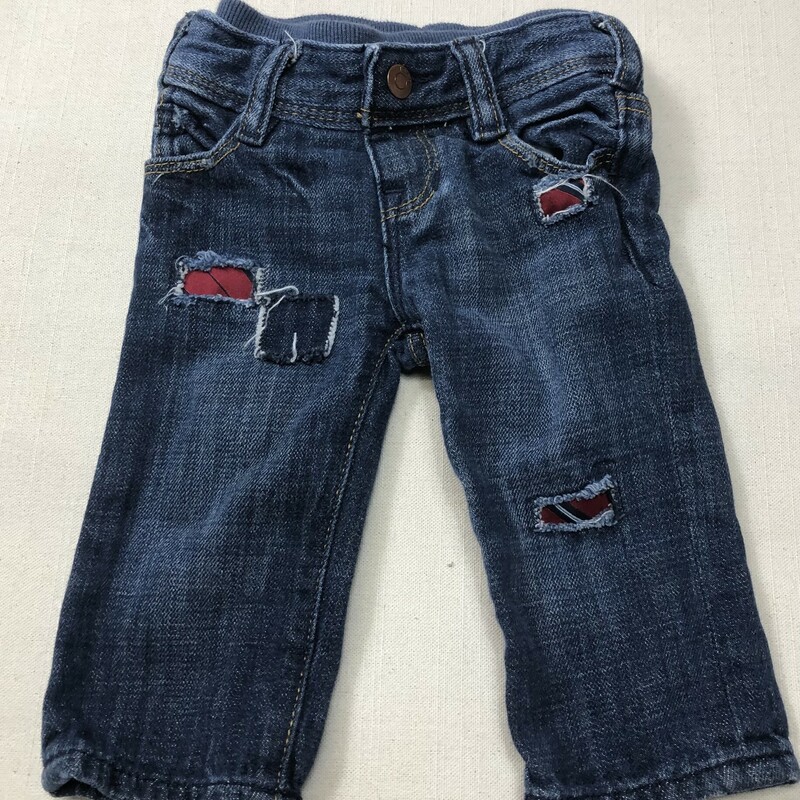 Gap Patches Jeans, Blue, Size: 6-12M