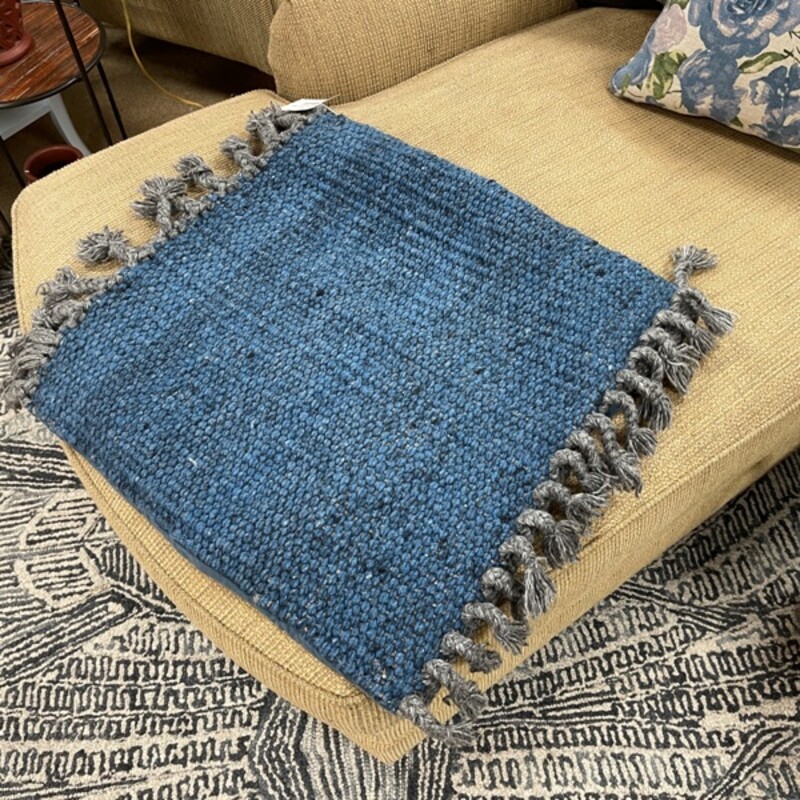 Loloi Blue Woven Pillow Sham, Size: 22x22