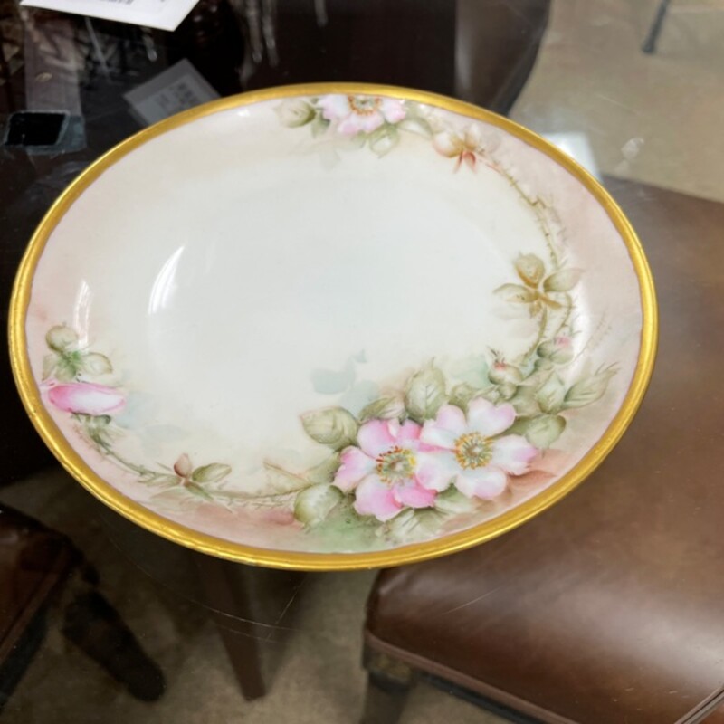 Bavaria China Floral Plate, Size: 8 Dia