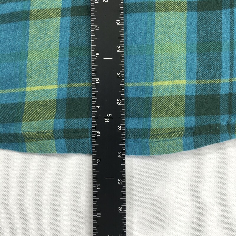 EMS, Flannel, Size: Small, blue, green,black plaid flannel, pre worn gently