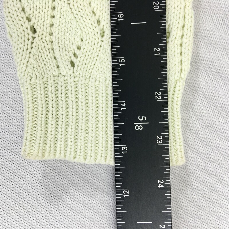 Karen Kane Cotton Knit, Lt Green, Size: Small, gently worn, see photo for small discoloration on left cuff , small repair next to first button