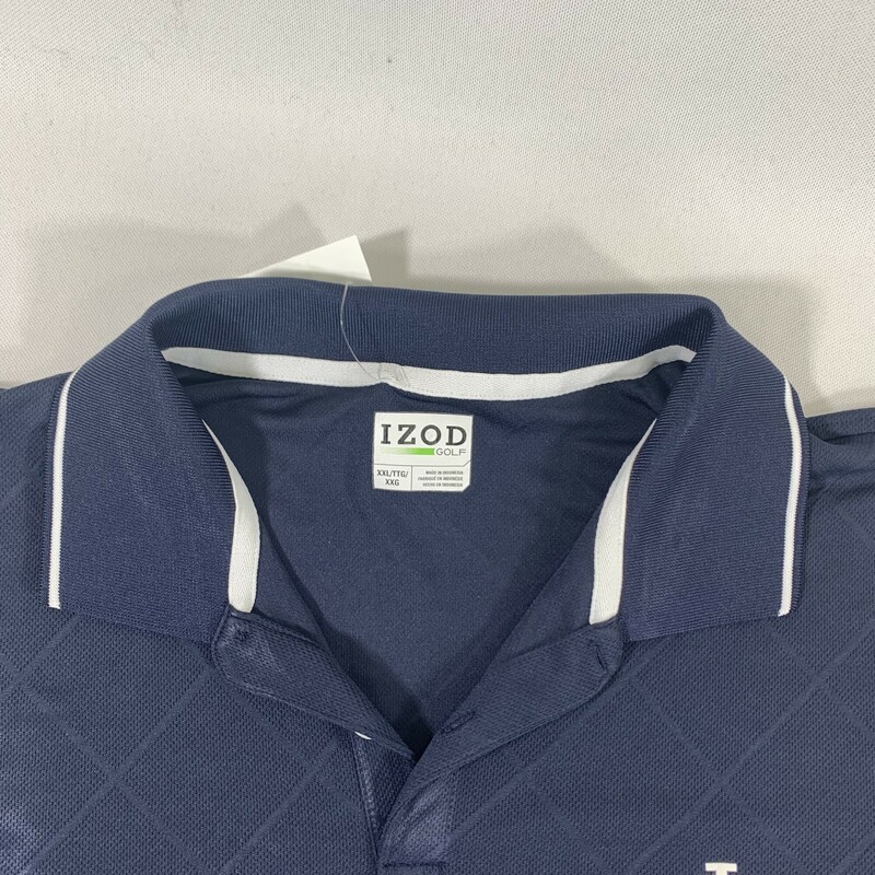 Izod, Short Sleeve, Navy, Size: XXL, good condition, polyester