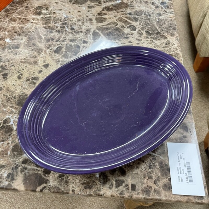 Plum Fiesta Ware Platter, Size: 13x9