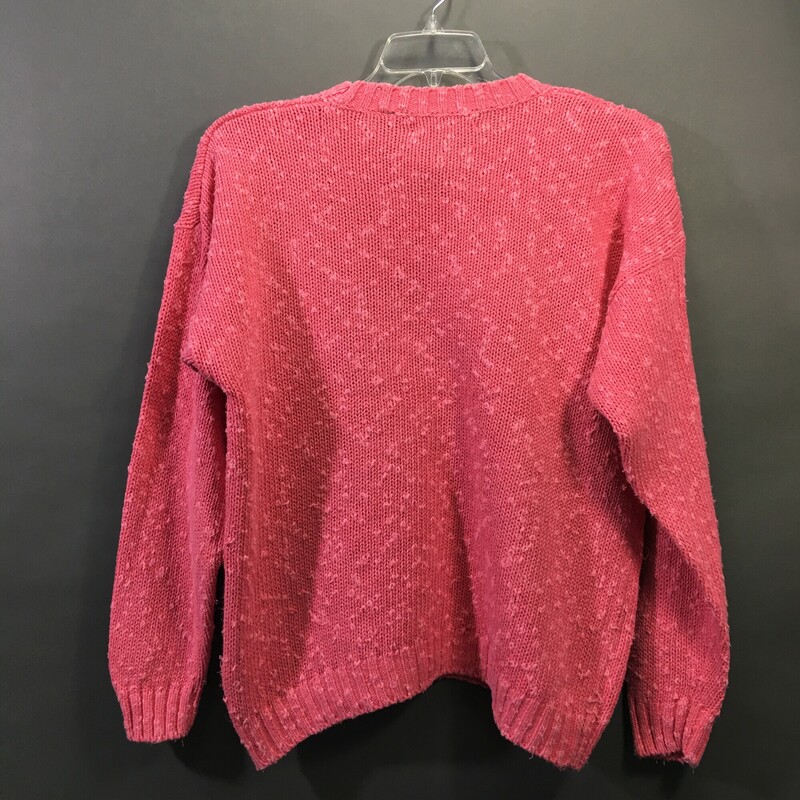 Cotton/Linen/Ramie blend knit,, Rose Pink, Size: XL, Outback Red 90s vintage