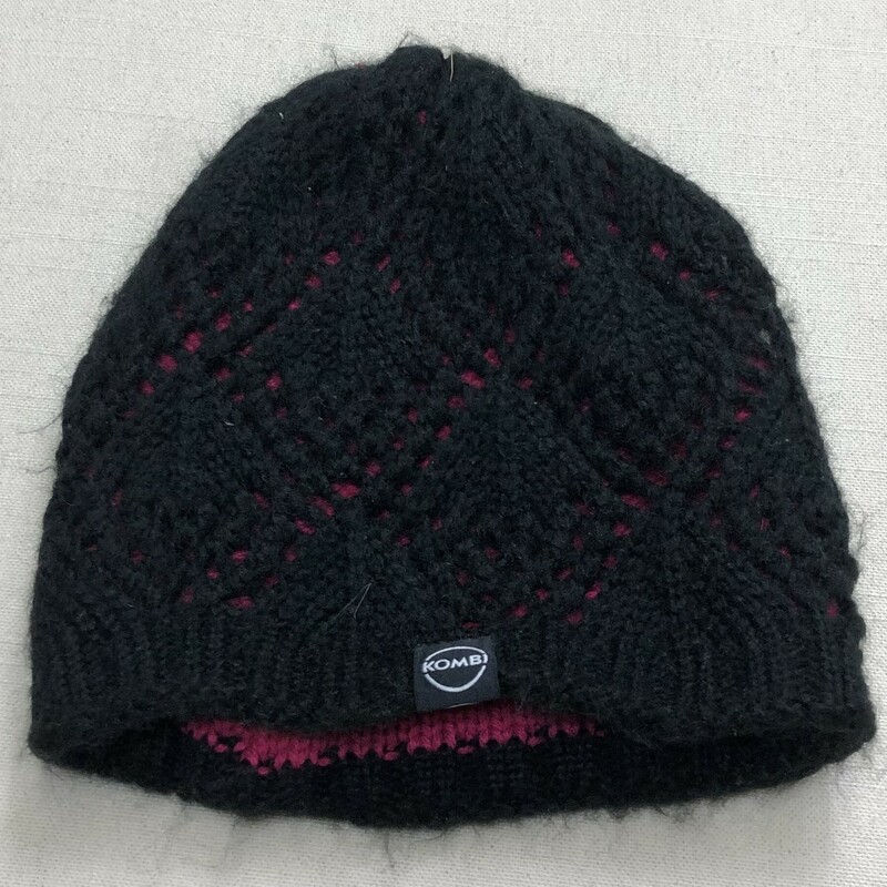 Kombi Knit Hat, Black, Size: 6-7Y