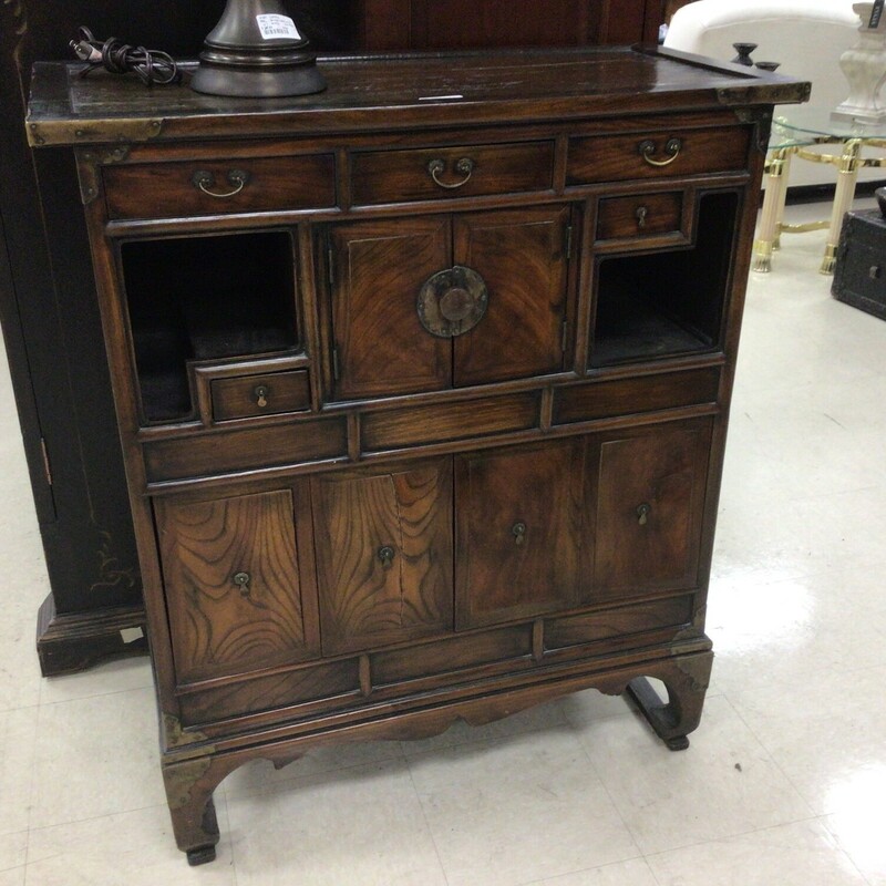 Korean Chest, Dk Wood, W/Key
Documents included
38in wide x 18.5in deep x 44in tall