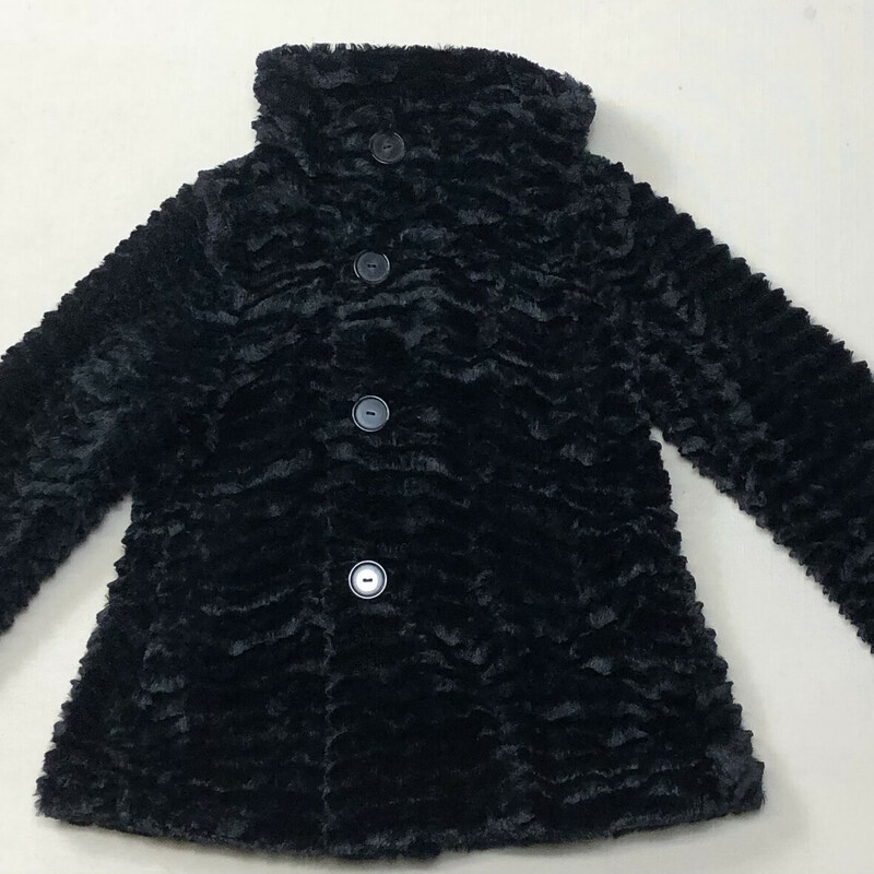 Patagonia Faux Fur Jacket, Black, Size: 10Y