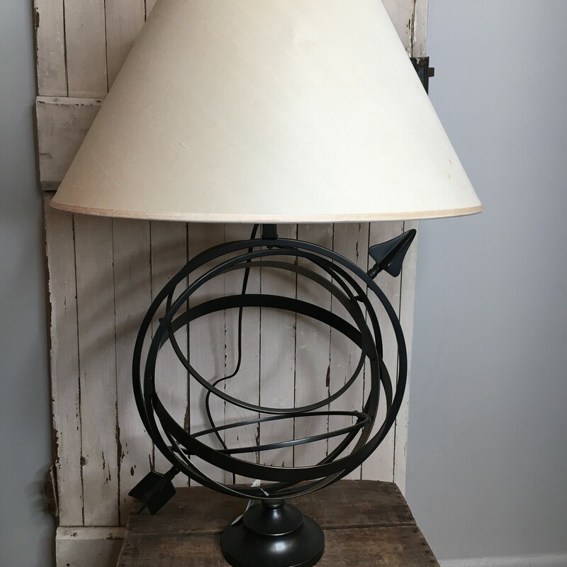 Celestial Compass Lamp, Black iron

34inches tall.

Nice accent piece!