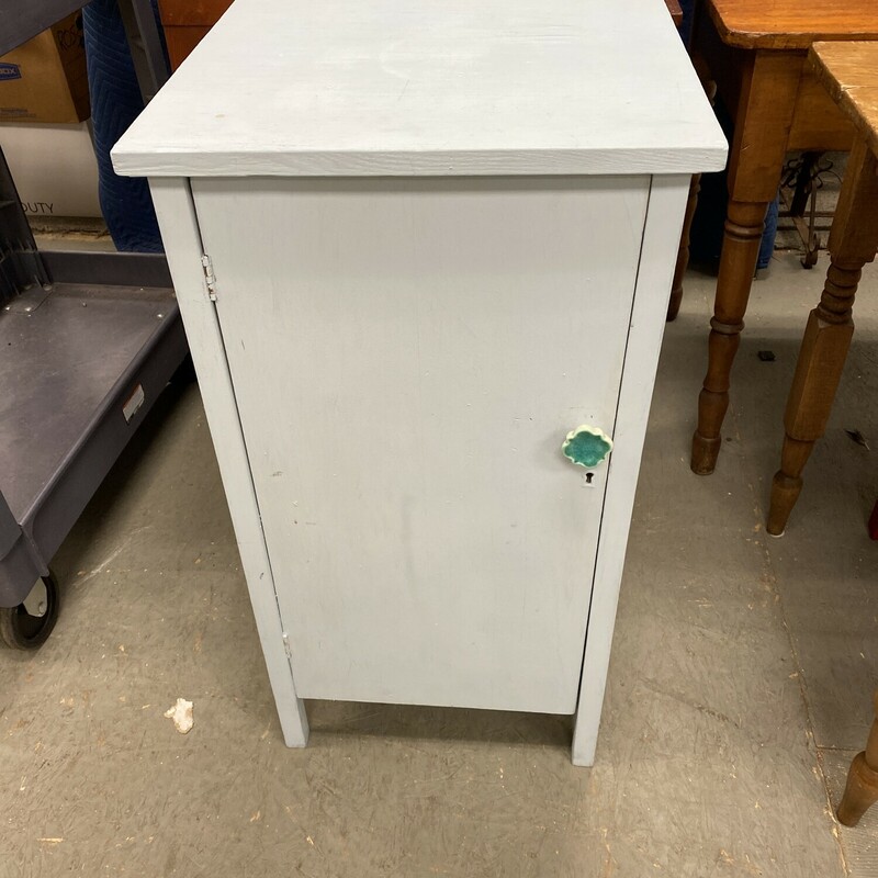 Painted Wood Cabinet/ Doo