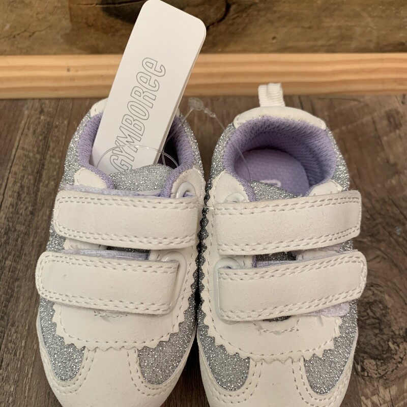 Gymboree Silver/Purple, White, Size: Shoes 2