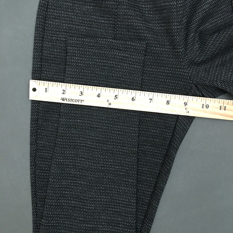 97% Polyester 3%spandex, Pattern, Size: Small wide waist band, Apt. 9 dark grey knit pattern, tapered ankle, good condition