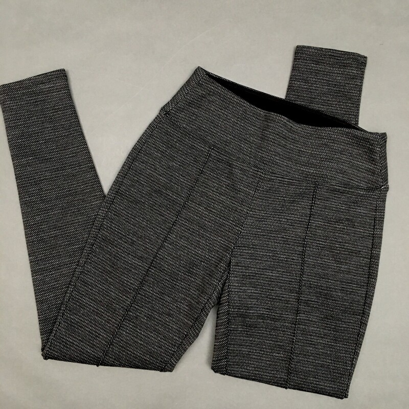 97% Polyester 3%spandex, Pattern, Size: Small wide waist band, Apt. 9 dark grey knit pattern, tapered ankle, good condition