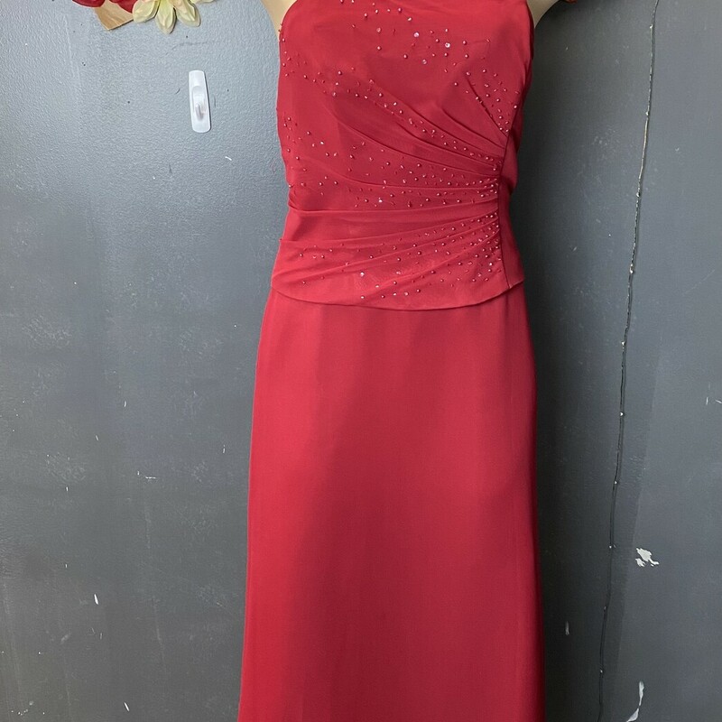 Romantic Strapless, Red, Size: S