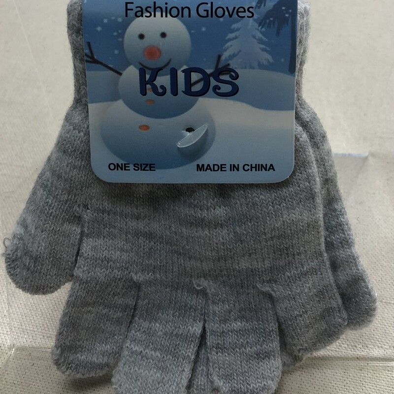 Fashion Gloves - Kids, Grey, Size: 4-6Y
NEW