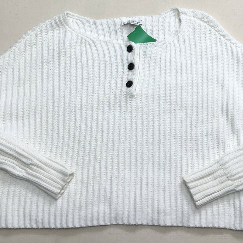 American Eagle Knit Sweater, White, Size: XS