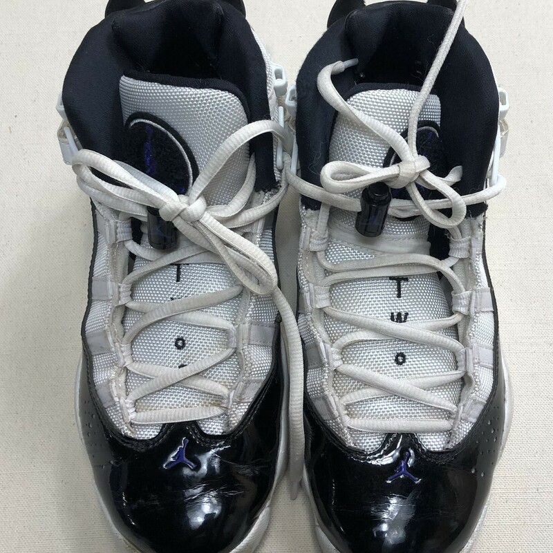 Air Jordan 6 Rings Sneaker, White, Size: 6Y