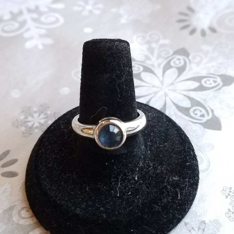 SILVER & BLUE RING