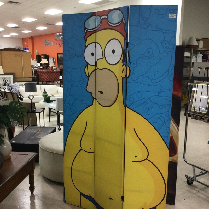 Simpsons Room Divider, Blue/Yel, 3 Panel
1 Panel = 14 in wide
