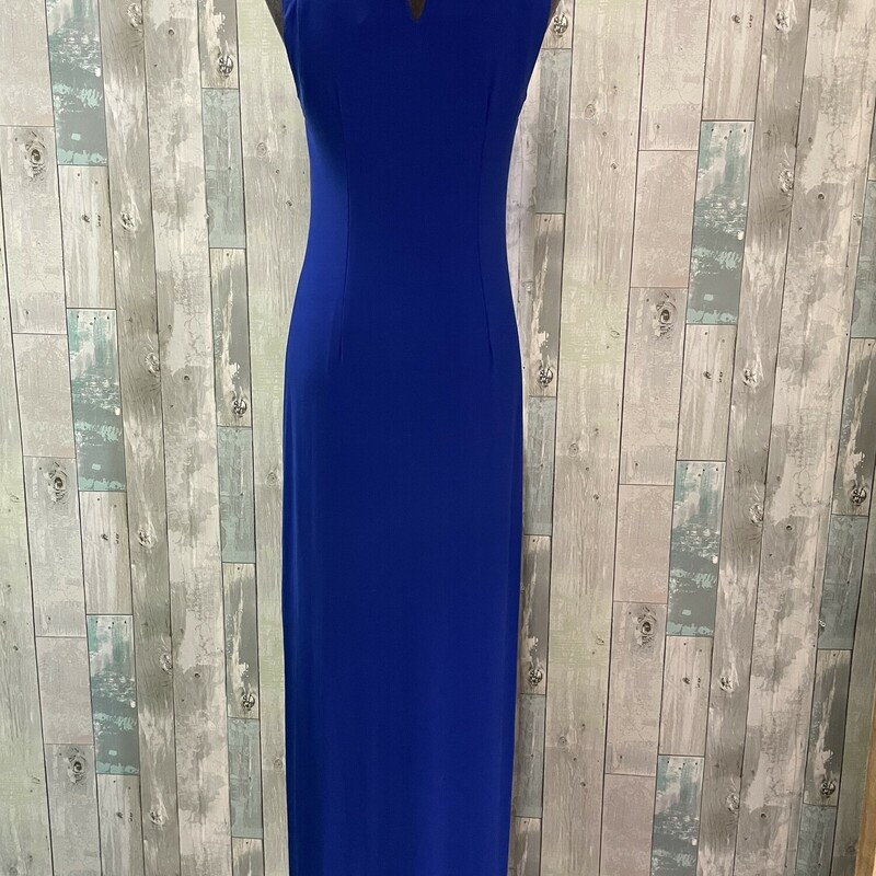 NEW Spense Long Formal<br />
Studded cutout neckline, hook eye closure in the back, double side slit skirt<br />
Royal<br />
Size: 8<br />
PLEASE NOTE, THERE ARE NO RETURNS!