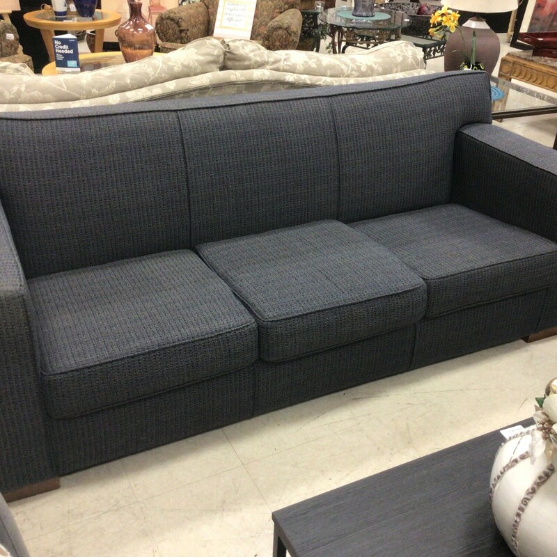 Blue Tweed Sofa, Blue, Fabric
80 in wide