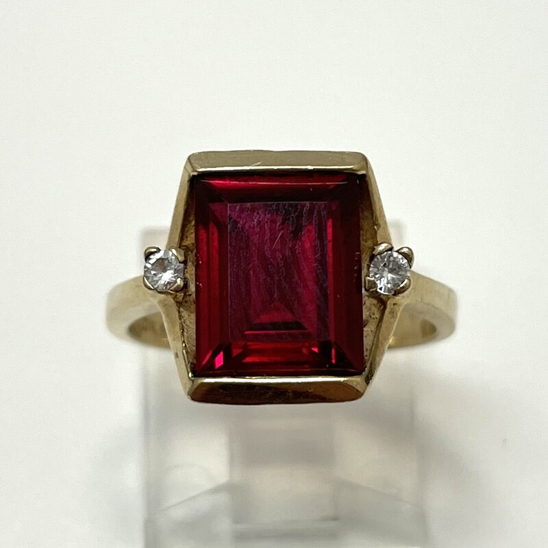 10K Lab Created Ruby Ring