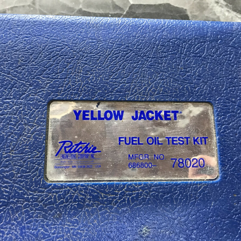 Fuel Oil Test Kit, Yellow Jacket, 7820

Determine pump efficiency, cut-off and suction, as well as analyze or troubleshoot burner efficiency. Kit includes 2? gauge, 30? 0-150 lb. scale and 12? hose with fittings. All gauges are 1/8? NPT. Made in the USA.