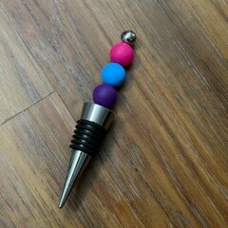Pink; Blue; Purple Wine Stopper