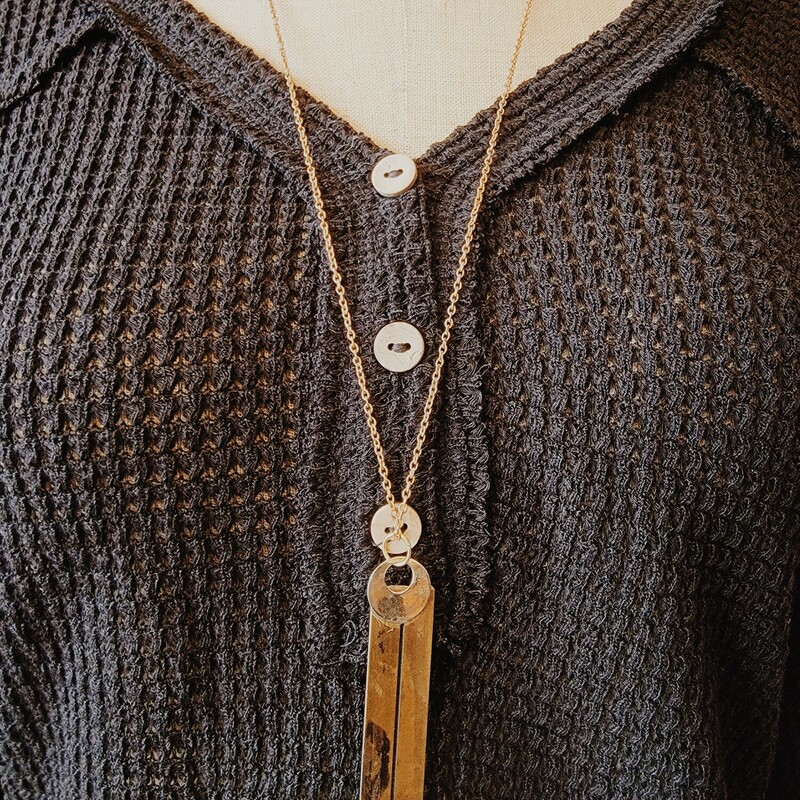 - Hand crafted necklace
- 30 Inch chain
- I engraved brass plate