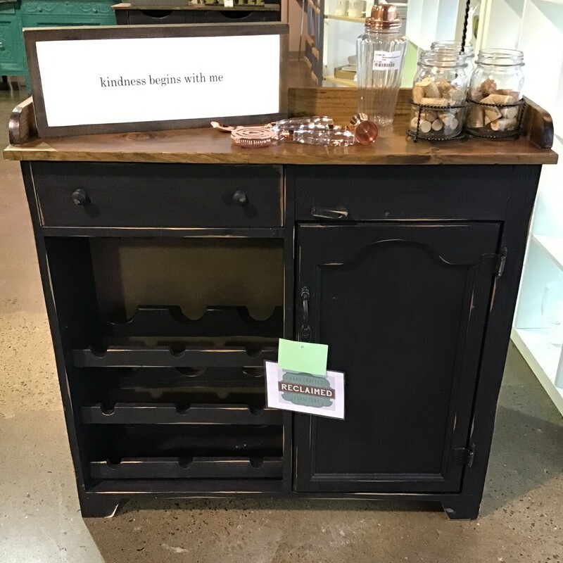 Black Wine Cabinet
