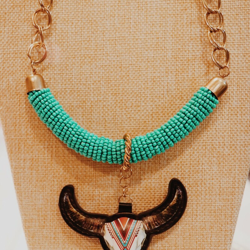This one of a kind Kelli Hawk Designs necklace is on a 19 inch chain with a 3 inch extender!