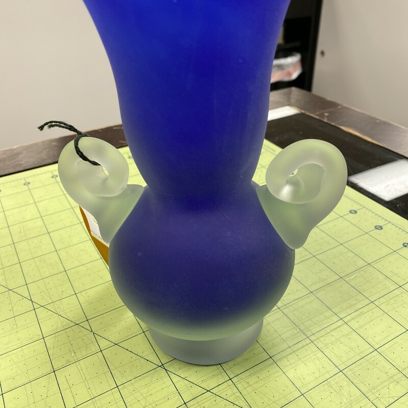 Frosted Blown Glass Vase