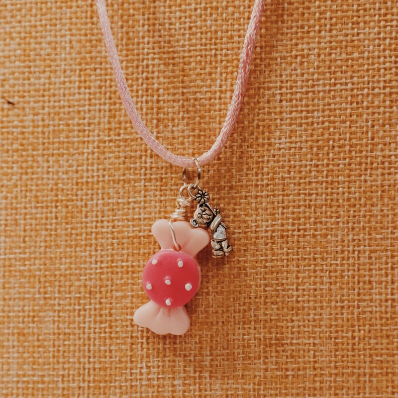 This adorable necklace is on a 17 inch cord with a 2 inch extender!