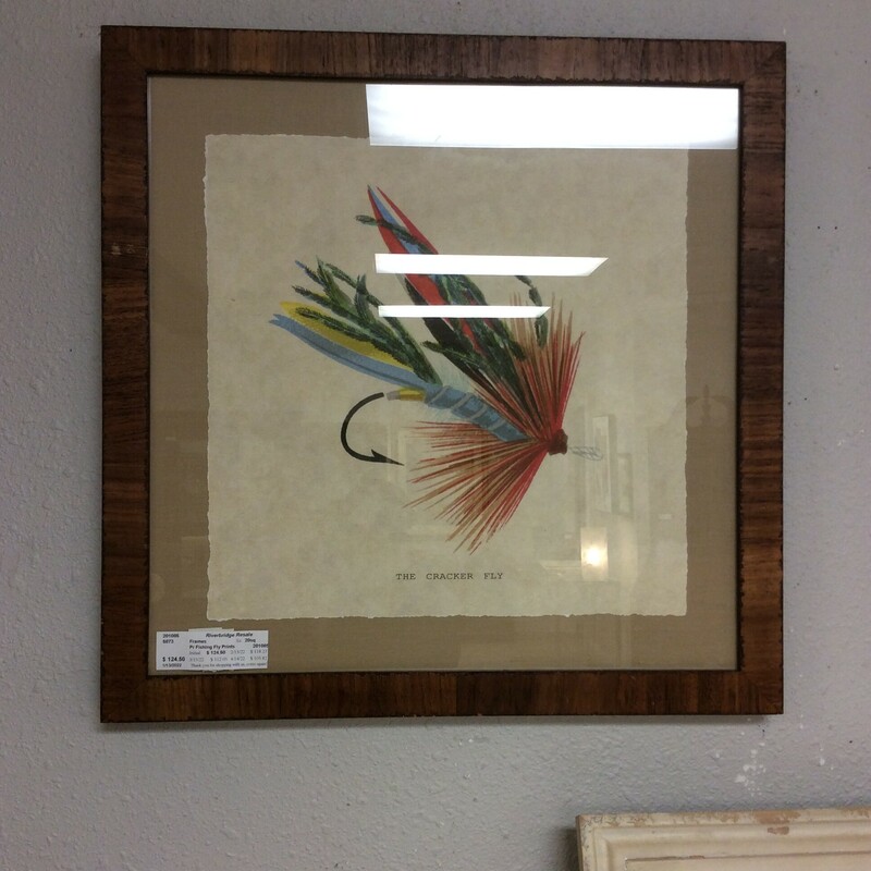 This is a lovely pair of 2 fly prints - the Cracker fly and the Cassard fly. Both have been matted and framed.