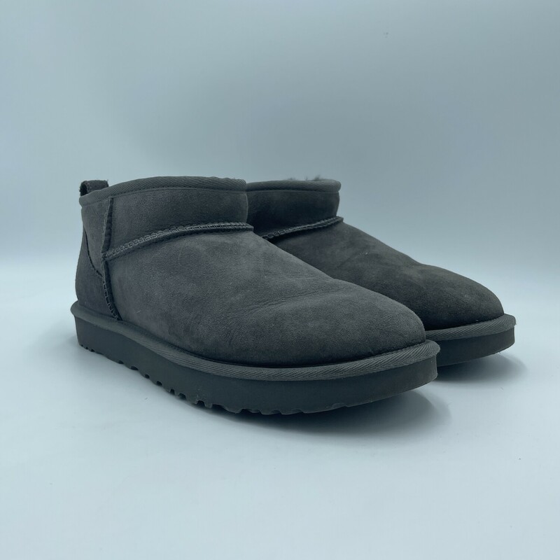 Ugg Classic Ultra Mini, Grey, Size: 10

condition: EXCELLENT