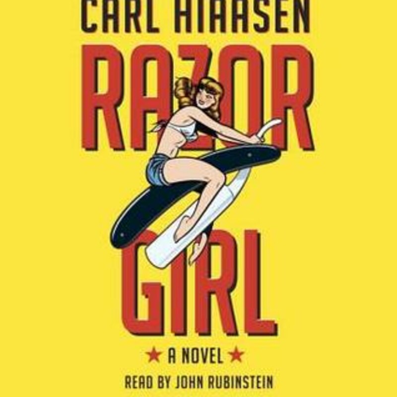 Audio
Razor Girl
(Andrew Yancy #2)
by Carl Hiaasen (Goodreads Author)

The new full-tilt, razor-sharp, unstoppably hilarious and entertaining novel from the best-selling author of Bad Monkey, Star Island, Nature Girl, et al.
When Lane Coolman's car is bashed from behind on the road to the Florida Keys, what appears to be an ordinary accident is anything but (this is Hiaasen!). Behind the wheel of the other car is Merry Mansfield--the eponymous Razor Girl--and the crash scam is only the beginning of events that spiral crazily out of control while unleashing some of the wildest characters Hiaasen has ever set loose on the page. There's Trebeaux, the owner of Sedimental Journeys--a company that steals sand from one beach to restore erosion on another . . . Dominick Big Noogie Aeola, a NYC mafia capo with a taste for tropic-wear . . . Buck Nance, a Wisconsin accordionist who has rebranded himself as the star of a redneck reality show called Bayou Brethren . . . a street psycho known as Blister who's more Buck Nance than Buck could ever be . . . Brock Richardson, a Miami product-liability lawyer who's getting dangerously--and deformingly--hooked on the very E.D. product he's litigating against . . . and Andrew Yancy--formerly Detective Yancy, busted down to the Key West roach patrol after accosting his then-lover's husband with a Dust Buster. Yancy believes that if he can singlehandedly solve a high-profile murder, he'll get his detective badge back. That the Razor Girl may be the key to Yancy's future will be as surprising as anything else he encounters along the way--including the giant Gambian rats that are livening up his restaurant inspections.