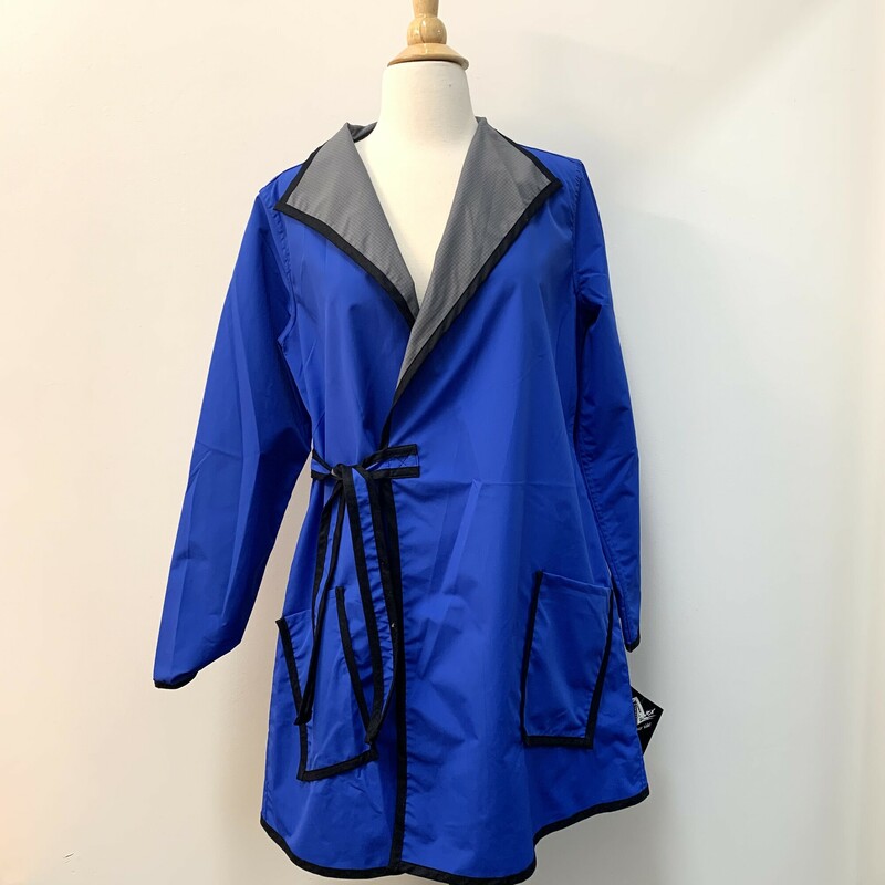 Winding River Reversible Rain Jacket
Blue and Gray
Size: Small