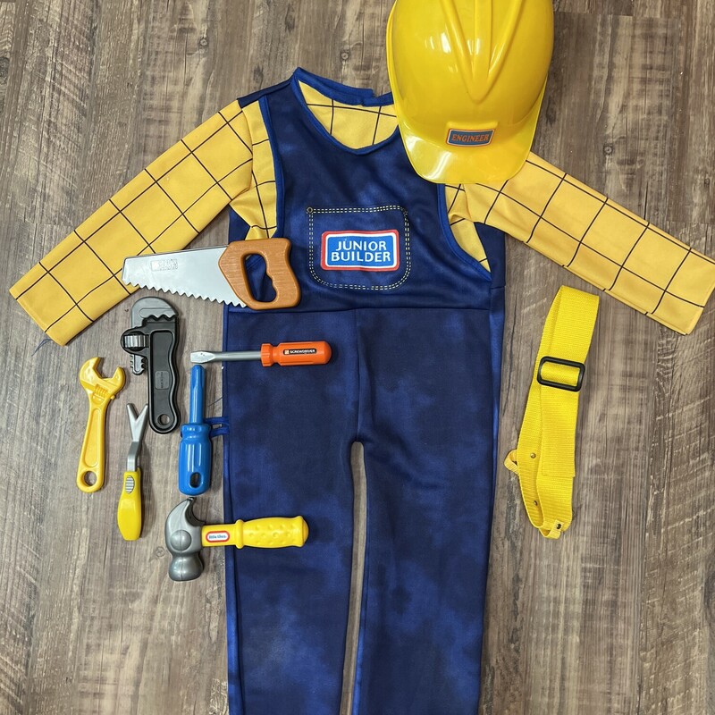 Junior Builder W/toys, Blue, Size: Toddler OS
4/5t